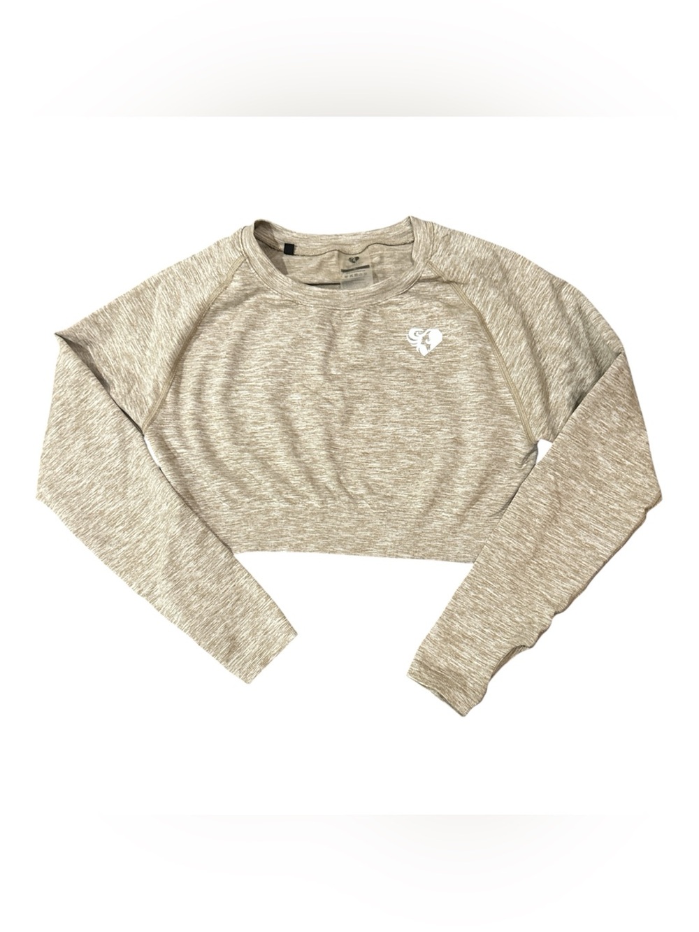 Women’s Best Heather Cropped Long Sleeve Top Sz XL